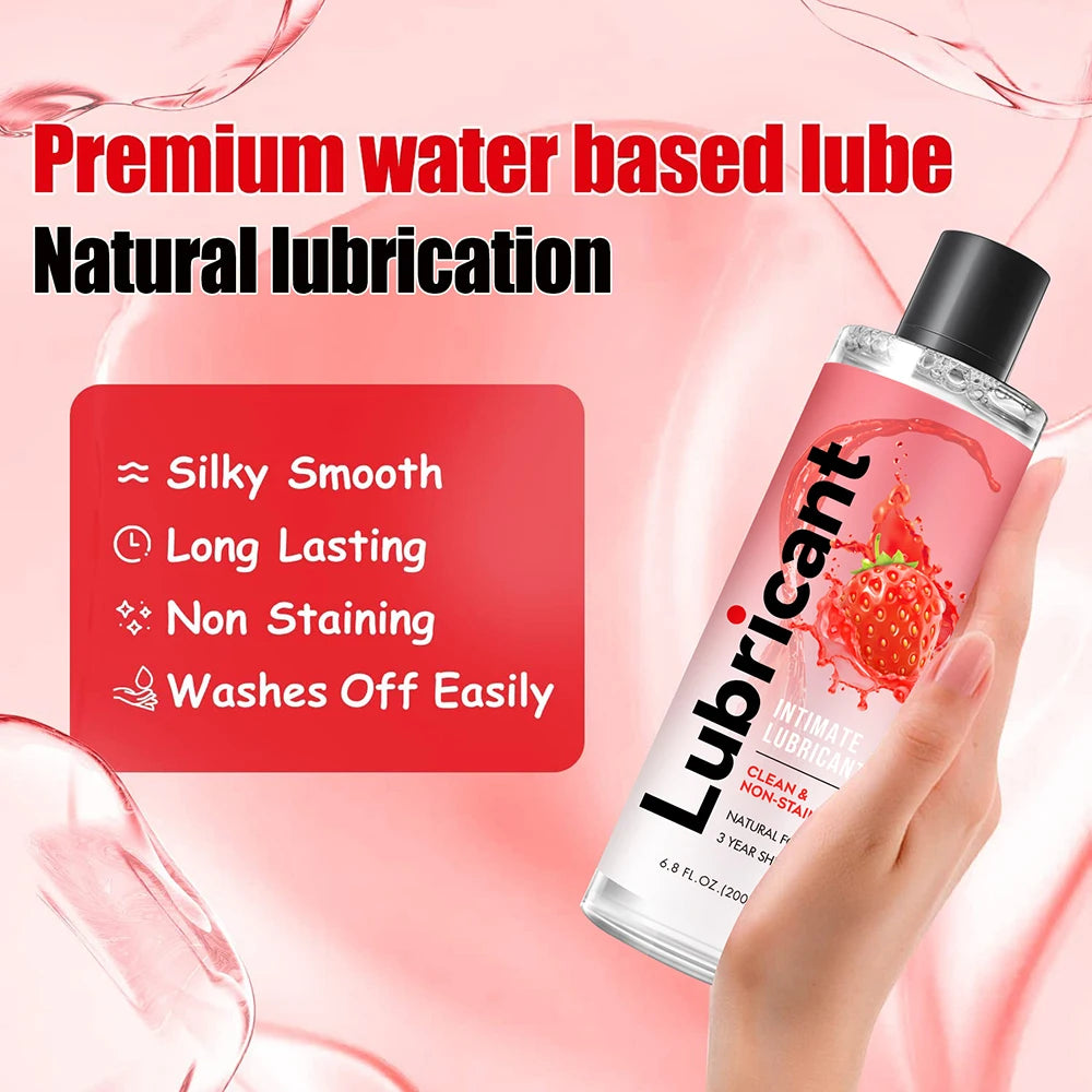 strawberry mojito coconut banana water-soluble Lubricant long-lasting moisturizing Adult Couples Dildo Vibrator Sex Oil 200ml