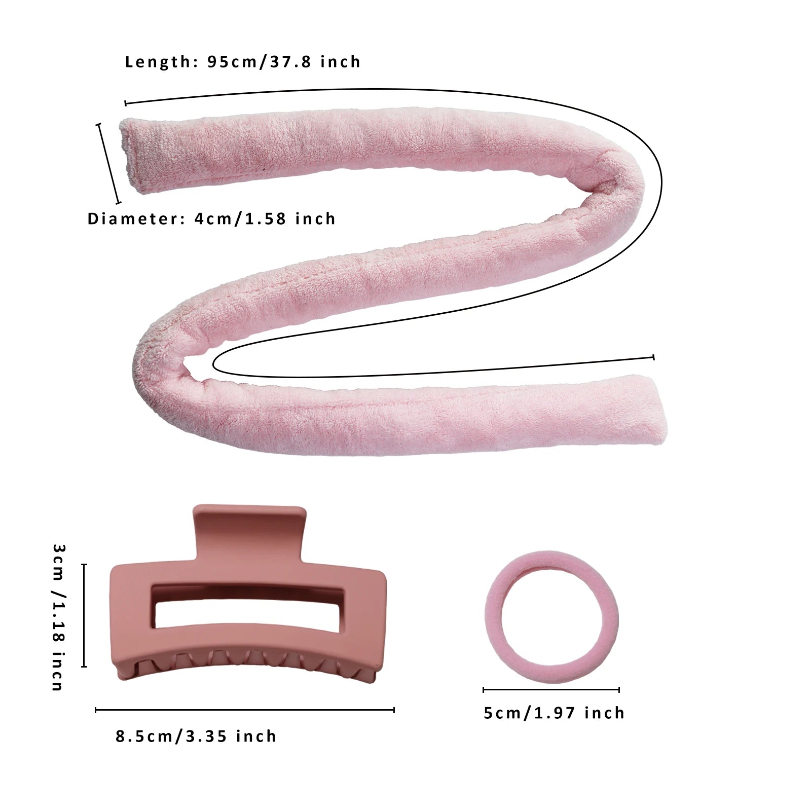 Create Professional Looking Curls Instantly with Heatless Curling Rod Headband No Heat Soft Overnight Hair Curlers