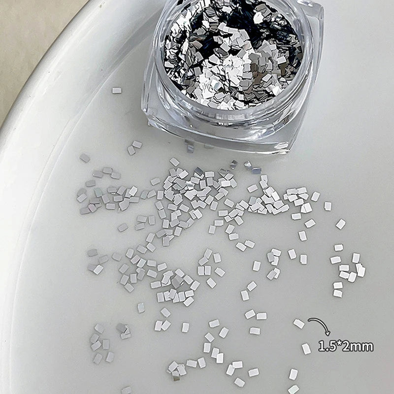 Holographic Laser Star Love Sequins Nail Glitter Gold Silver Sequin Mix Size Paillette DIY Design Nail Art Decorations Tool