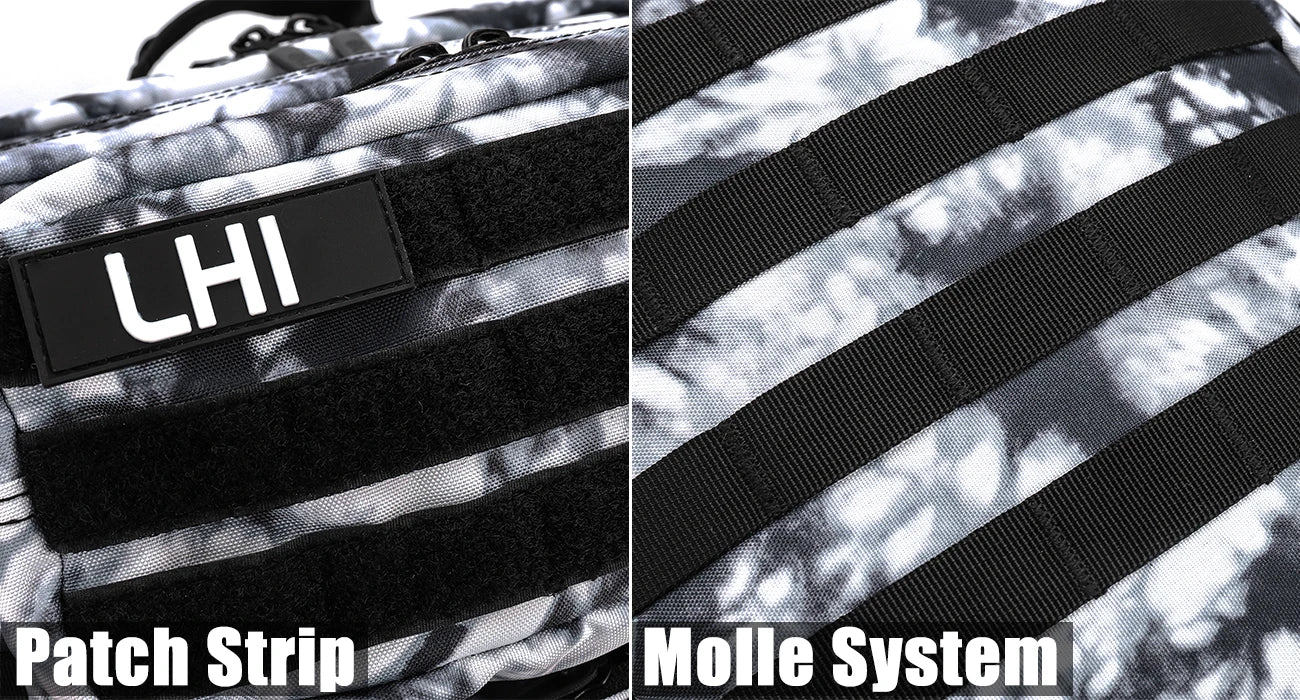 LHI 45L Tactical Backpack for Men and Women Large Athlete Gym Bag Outdoor Sports Hiking Survival Rucksack with Bottle Holder