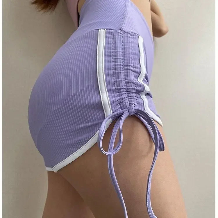 Fitness Sexy Coquette Sports Women's Shorts Running Sport Female Short Pants Gym Low Price Harajuku Fashion Casual Y2k Aesthetic Purple Shorts