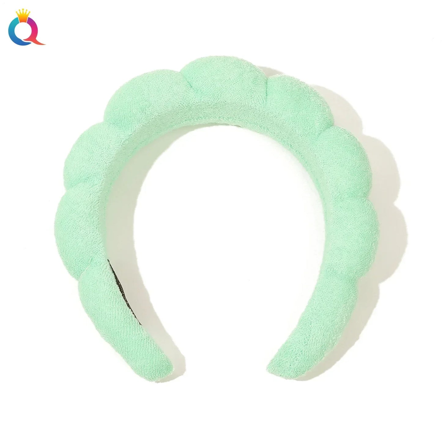 Wash Face Headbands For Women Puffy Sponge Hair Bands Cuff Waterproof Bands Absorbent Wristbands Girls Hair Accessories Set Badiee Stylez