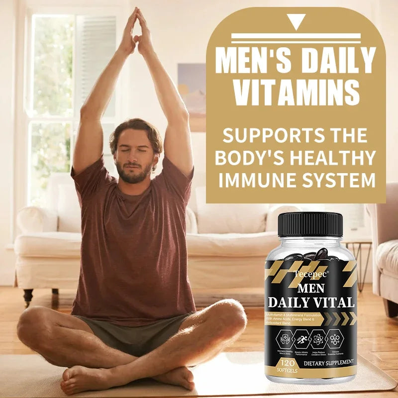 Men's Daily Fitness Advanced Formula with Vitamins, Minerals, Sports Blend, Energy and Antioxidant Blend, Nutritional Supplement