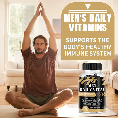 Men's Daily Fitness Advanced Formula with Vitamins, Minerals, Sports Blend, Energy and Antioxidant Blend, Nutritional Supplement
