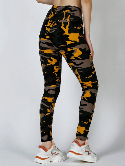 Women Fashion Camouflage Leggings Sexy Print Femme Push Up Pants Casual Camo Sport Workout Fitness Legging