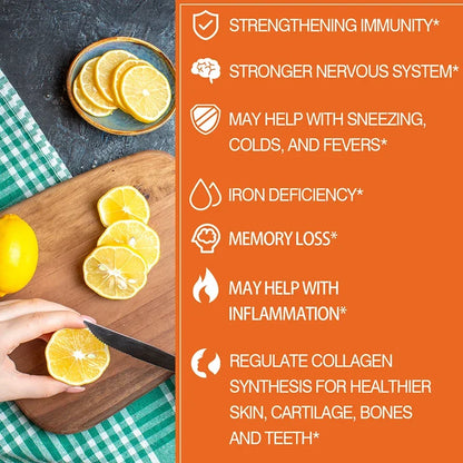 Liposomal Vitamin C - High Absorption VIT C, Immune System & Collagen Booster, Antioxidant