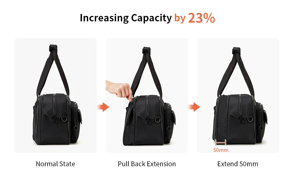 AJI Women Travel Bag Nylon Handheld Travel Bag Carry On Luggage Bag Large Capacity Weekender Gym Sport Holdall Overnight Bag