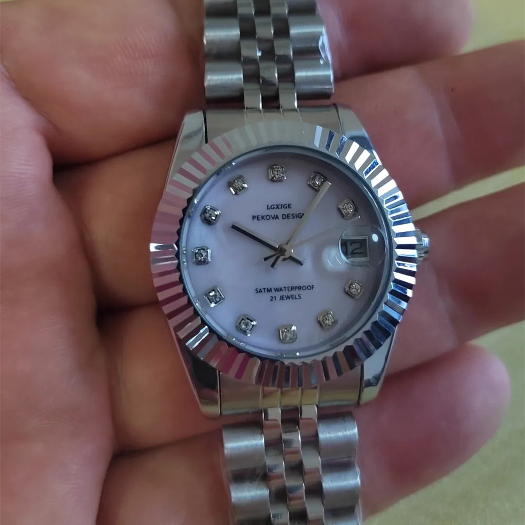 LGXIGE Crystal Women Bracelet Watches Top Brand Fashion Diamond Ladies Quartz Watch Steel Female Wristwatch Montre Femme Relogio Badiee Stylez