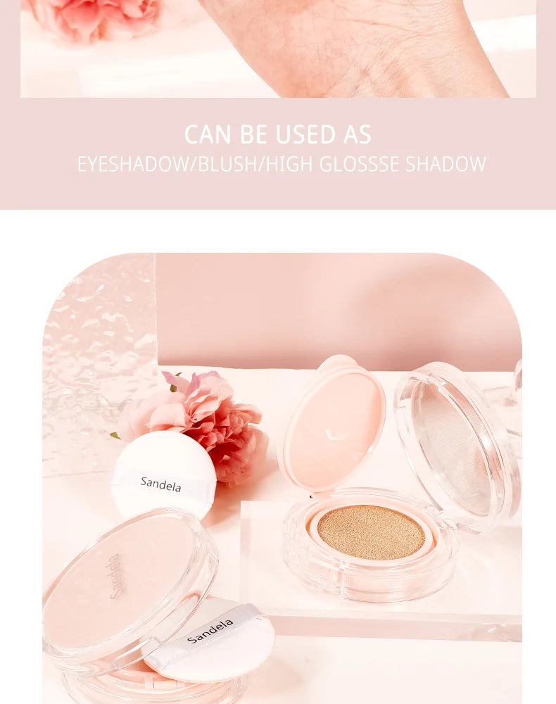 SANDELA Matte Silky Moisturizing Foundation Long Lasting Air Cushion Bb & Cc Cream Cushion