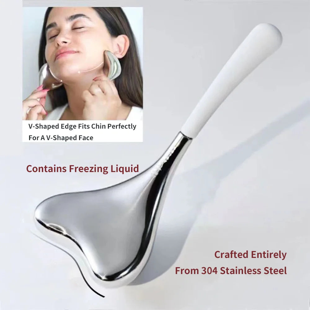 Ice Globes Facial Skin Care Tool Massager Facial Eyes Stainless Steel Beauty Cryo Sticks Cooling Spa Globes Beauty Face Spa Ball