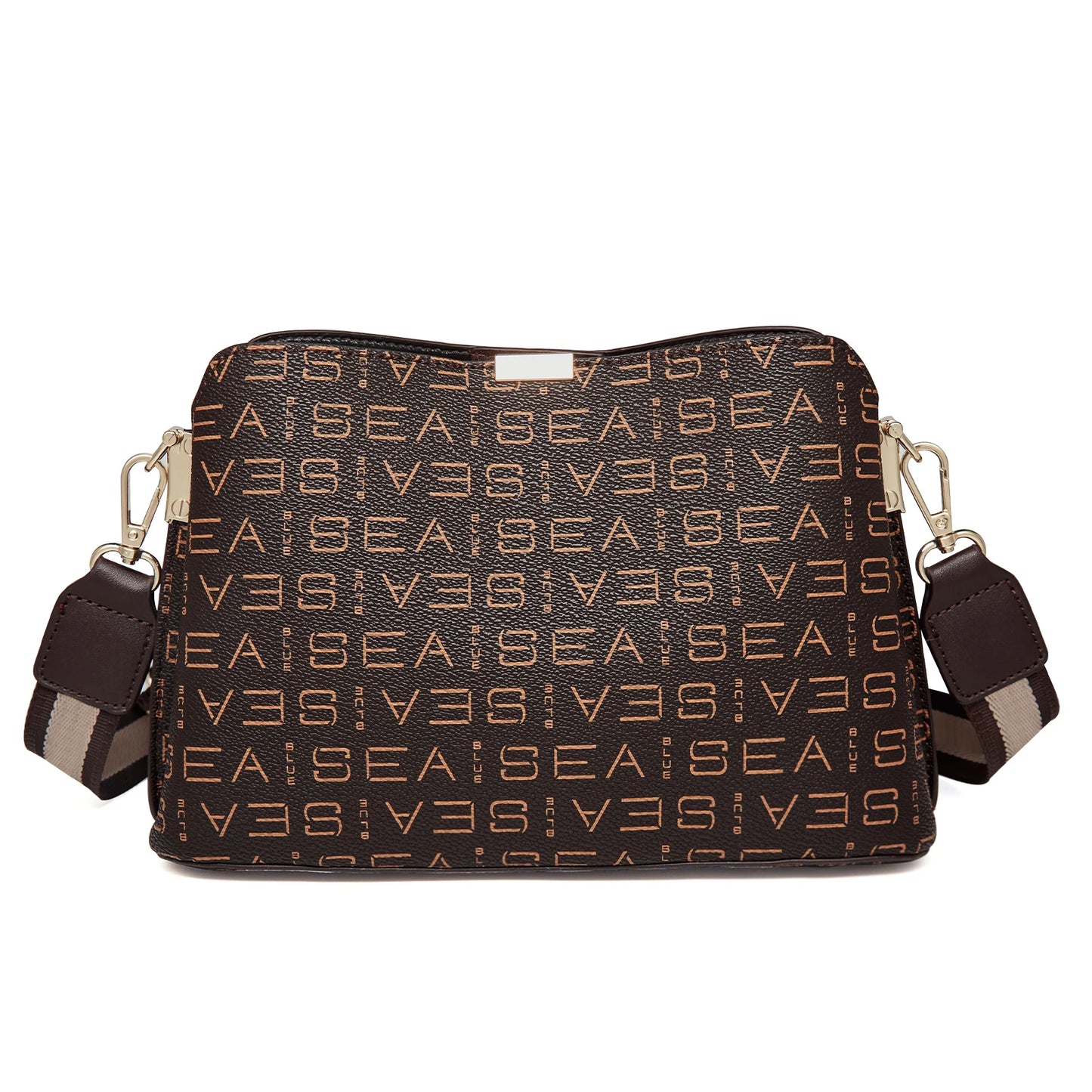 FOXER Monogram Women Shoulder Tote Bag 2025 Fashion Commuter Female Large Crossbody Purse for Mom 901V004F1B CHINA