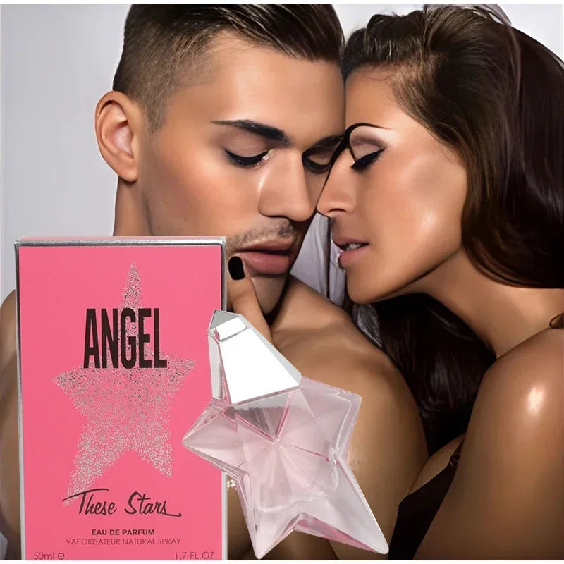 50ML Angel Eau De Parfum Refillable Spray Standing Star New Pheromone Elegant Charm Fresh Natural Vitality Perfume Spray - Badiee Stylez