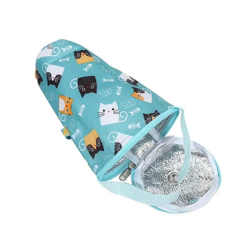 Portable Milk Tea Tote Bag Heat Preservation Bag Carrying Insulated Cup Cover Umbrella Bag Handbag Camping Drinkware Accessories