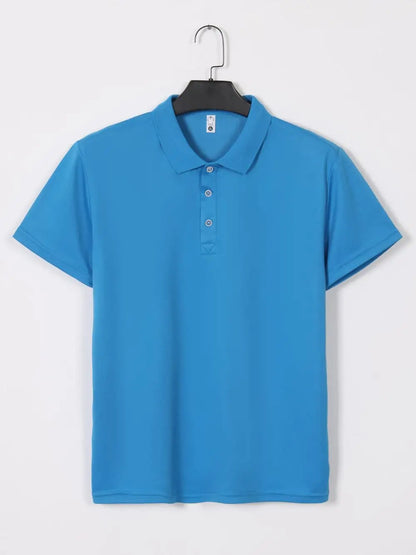 Sublimation Blank Polo Shirts Men Summer Short Sleeve Collar T Shirt Wholesale Casual Polo Tshirt For Men Camisas Para Hombres