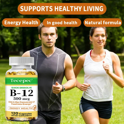 Vitamin B-12 - supports energy metabolism, nervous system, cellular health, heart, immunity and red blood cell formation