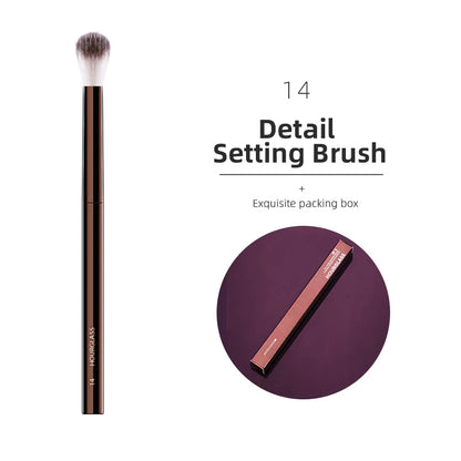 Hourglass Makeup Brushes Powder Foundation Concealer Blusher Bronzer Eye Shadow Eyebrow Eyeliner Sculpting Brush 14