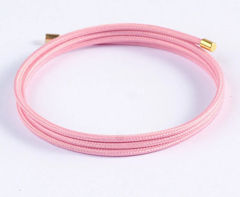 5pcs/Lot Multicolor Magnetic Rope 27cm 51cm 58cm Adjustable Magnet Milan Rope Bracelet  Necklace DIY Jewelry Making Accessories Badiee Stylez