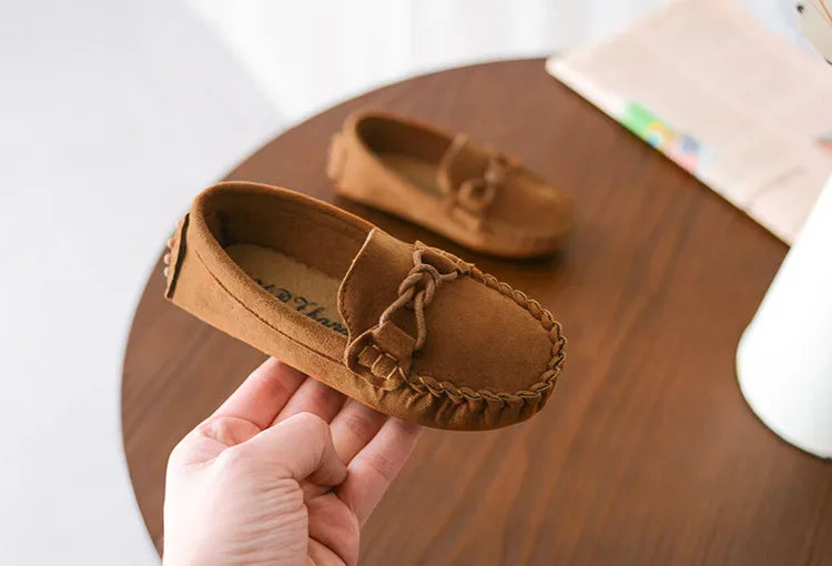 Children Loafers Shoes Boys Flat Sneakers Baby Kids Casual Shoes Toddler Girls Breathable Slip-on Shoes Soft Bottom Solid Color Badiee Stylez