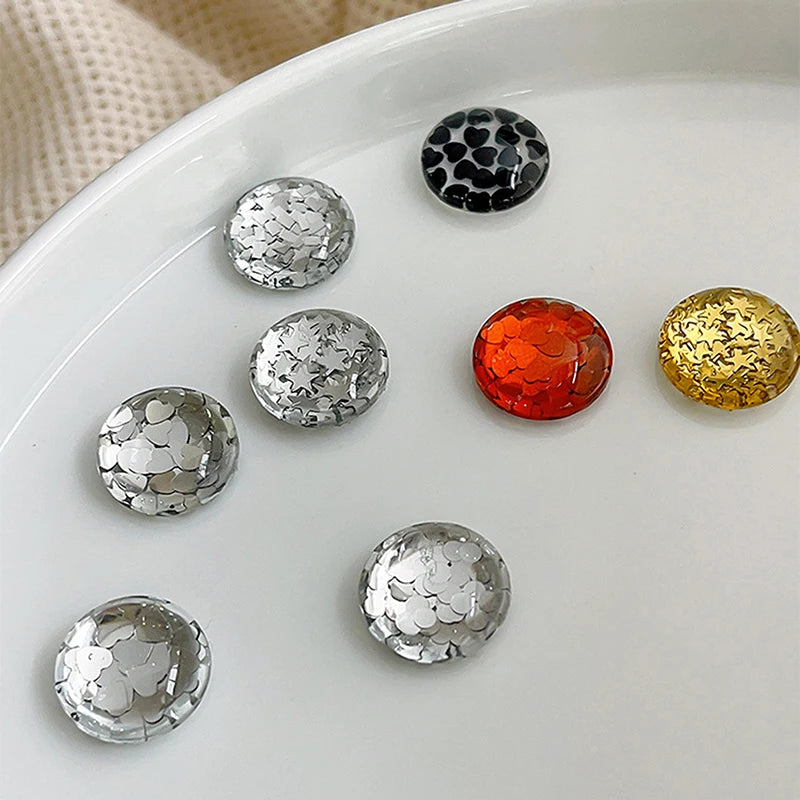 Holographic Laser Star Love Sequins Nail Glitter Gold Silver Sequin Mix Size Paillette DIY Design Nail Art Decorations Tool