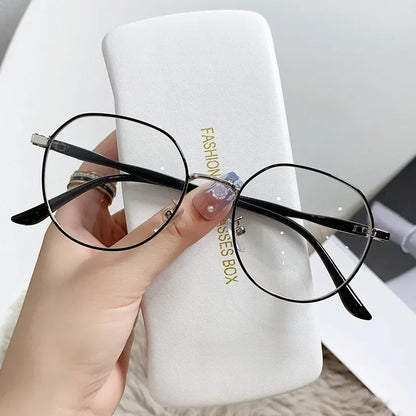 Retro Elegant Anti Blue Light Glasses Round Metal Frame Vintage Computer Gaming Eye Protection Classic Eyeglasses Badiee Stylez