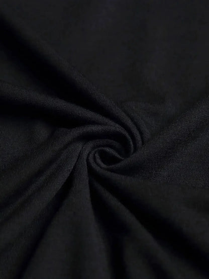 Short Sleeve Crown Letter Print Crew Neck T-Shirt for Spring & Summer Casual Women's Clothing