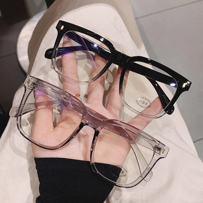 Transparent Computer Glasses Frame Women Men Anti Blue Light Round Glasses Blackout Glasses Optical Glasses Lenses Badiee Stylez
