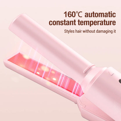 Portable Hair Straightener Mini Curling Iron Women Ceramic Straightening Styling Tools Curling and Straightened Dual-use Splint Badiee Stylez