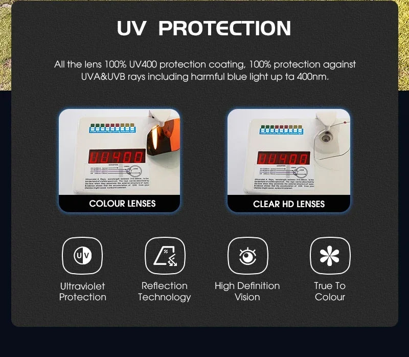 Kapvoe Sports UV400 Glasses New Polarized Cycling Sunglasses for Man MTB Running Outdoor Hiking Glasses Eyewear Bicycle Goggles