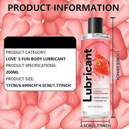 strawberry mojito coconut banana water-soluble Lubricant long-lasting moisturizing Adult Couples Dildo Vibrator Sex Oil 200ml