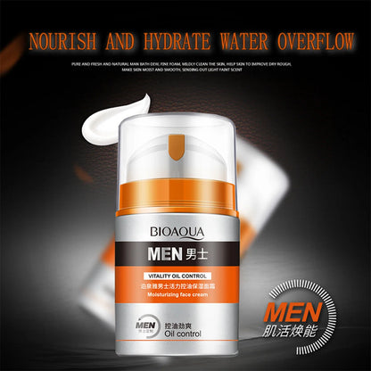 Men's Oil Control and Moisturizing Face Cream Hydrating Anti-Aging Smooth Wrinkles Shrink Pores Whitening Facial Men Skin Care