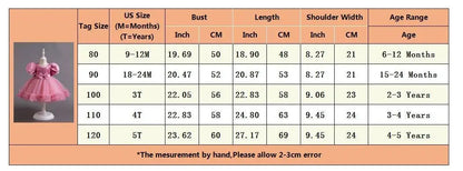 Fancy 12M Baby Sequins Tutu Gown Girl Sequin Bow 1st Birthday Princess Dress Flower Girl Costume for Wedding Party Summer Cloth