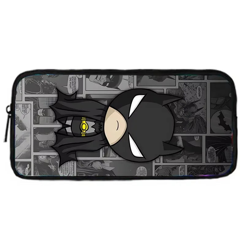 Child Superhero Batmans School Backpack with Lunch Bags ,Pencil Bags ,School Bags for Boys Girls Best Gift XHOO1-BD-049-A7