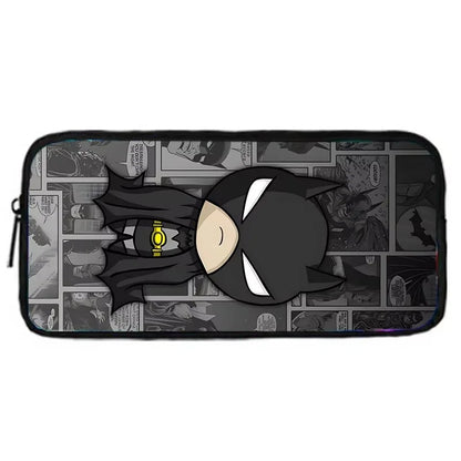 Child Superhero Batmans School Backpack with Lunch Bags ,Pencil Bags ,School Bags for Boys Girls Best Gift XHOO1-BD-049-A7