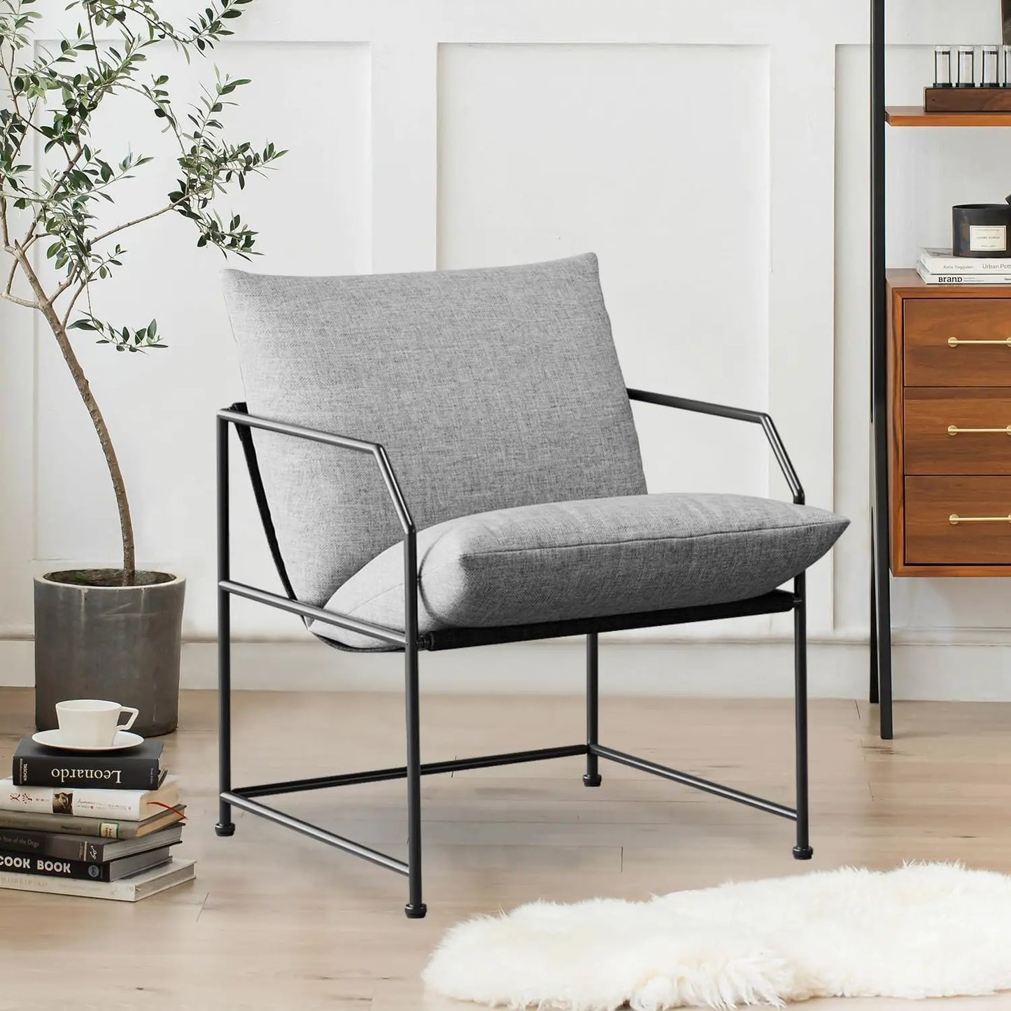 Accent Chair Living Room Chairs Accent Chairs Set of 2 Comfy Reading Chair for Bedroom Upholstered Lounge Chair Mid Century Badiee Stylez