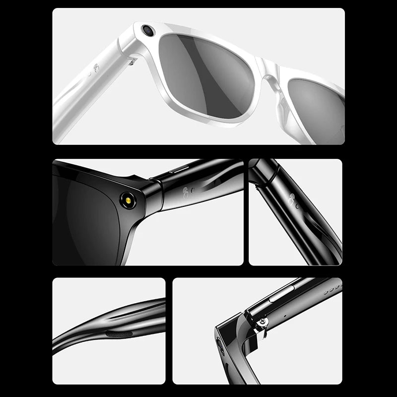 Xiaom 8K HD Smart Glasses Chat GPT 100MP Camera Bluetooth Call 260Mah Battery Voice Assistant Control Smart Glasses for Men Badiee Stylez