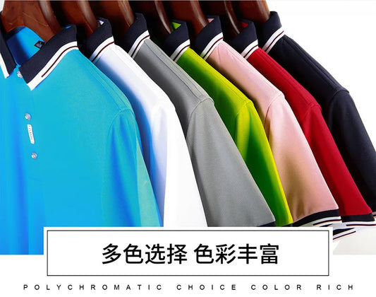 Men’s High-Quality White Golf Polo Shirt - Casual Short Sleeve Summer Style