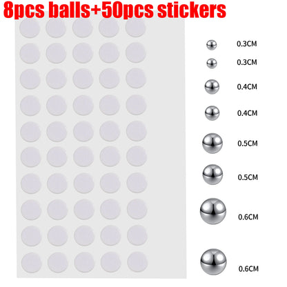 Stainless Steel Fake Nose Ring Sticker Non Piercied Lip Nails Ear Stud for Women Men Pack Fake Eyebrow Lip Piercing Body Jewelry Badiee Stylez