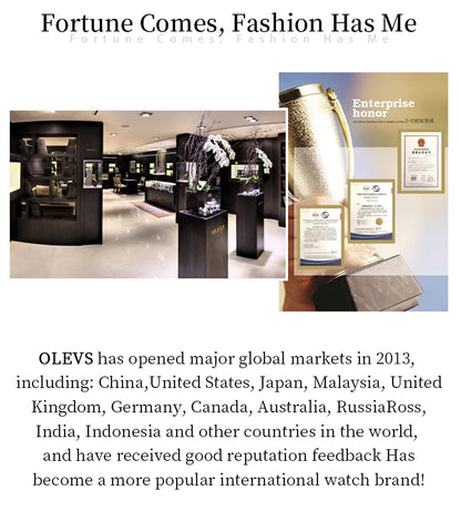 OLEVS 5877 Japan Quartz Movement Woman Watch Simple Elegant Luxury Rose Gold Ceramics Strap Waterproof Ladies Dress Wristwatch