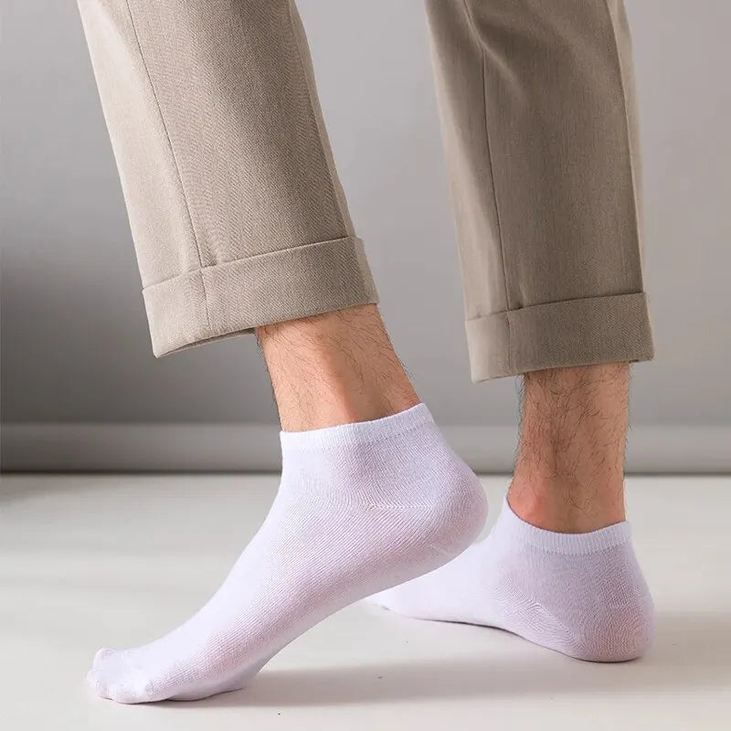 Unisex 40/20/10 Pairs of Solid Color Socks, Soft and Lightweight Ankle Socks, WOMEN'S Casual Boat Socks, Low Cut Ankle Socks Badiee Stylez