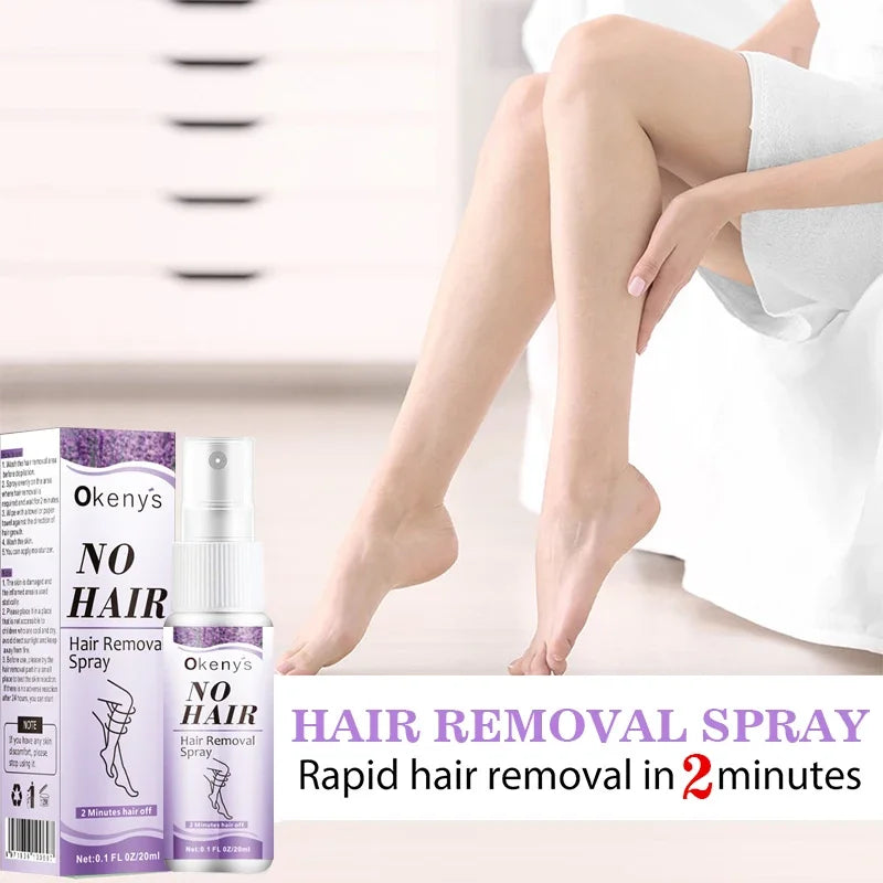 Permanent, painless hair removal spray, axila, legs, arms, hair remover, hair growth inhibitor, nutritious repair, body care