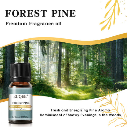 EUQEE 10ML Men's Fragrance Oil For Car Diffuser,Making Candle Leather Forest Pine Coffee Cake Cedarwood Bay Rum 1pcs/3pcs/6pcs - Badiee Stylez