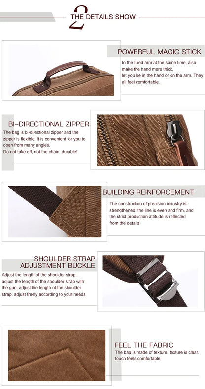 Vintage Canvas Backpack Men Large Capacity Travel Shoulder Bag High Quality Students Bag Male notebook 15 inch Laptop Backpack