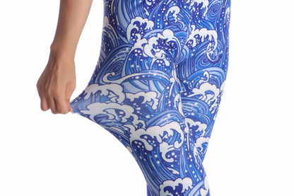 Women Leggings High Waist Cartoon Comic Beauty Print Trousers Soft Female Casual Elastic Pant