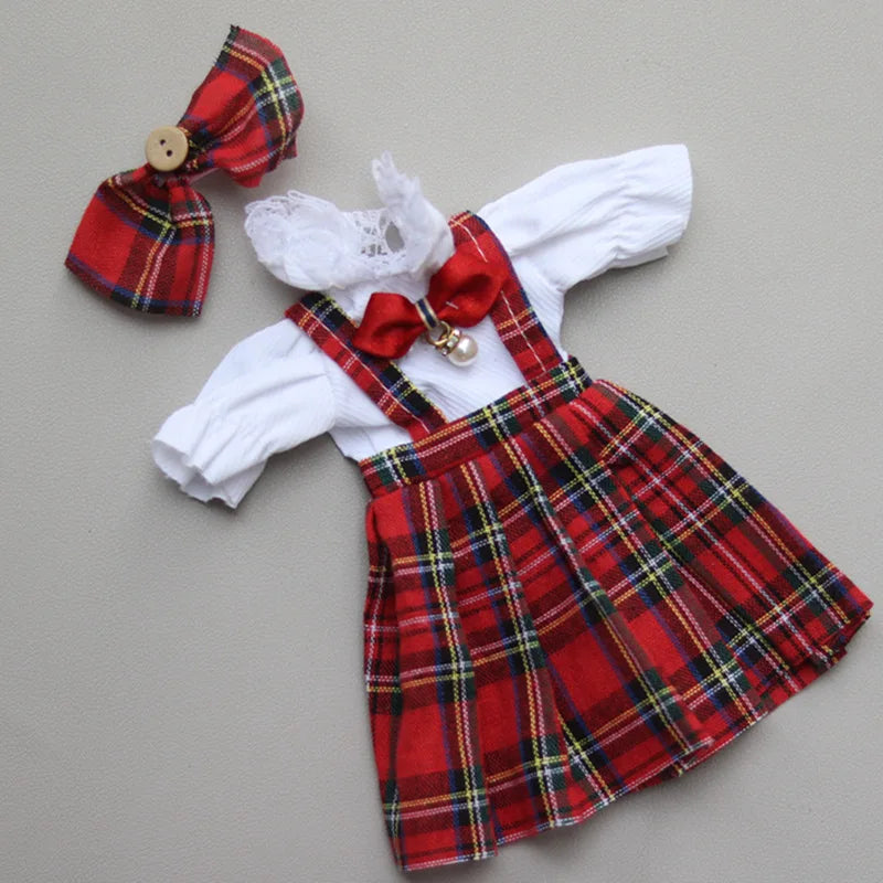 Cartoon Style Clothes Suit for 1/6 Bjd Doll Accesssories for 30cm Baby Doll Dress Up Toys for Children Type 67 Only Clothes