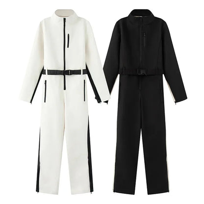Women Waterproof Windproof Skiing Suit Fashion Female Elegant Skateboard Jumpsuit Winter Ski Jumpsuits for Women Snow Suit Badiee Stylez