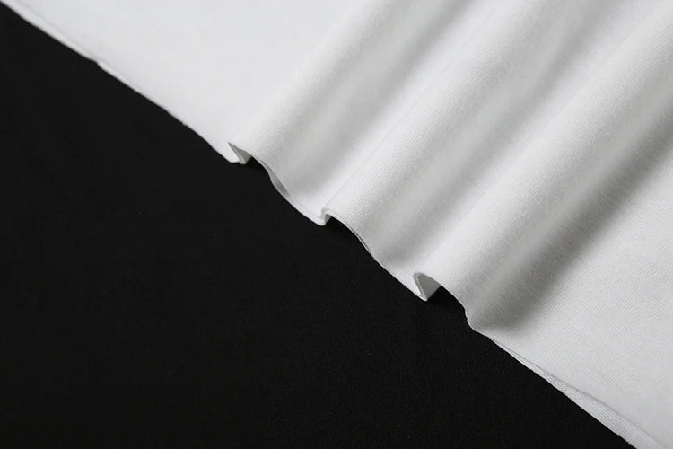 Nibber Loose Letter Print Mini t-Shirt Women Summer Trend Biased Collar Versatile Street Skinny Simple Classic Party Daily Tops