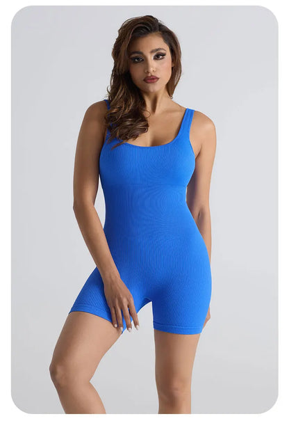 Sports Jumpsuit Yoga Pants with No Awkward Lines Jumpsuit Yoga Suit That Highlights Buttocks Plus Size Fitness Suit Summer Badiee Stylez