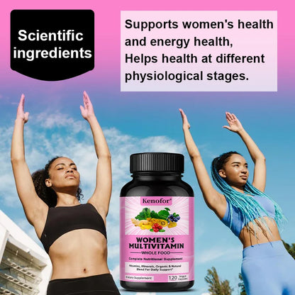 Womens Multivitamin - Energy & Immune Health Support with Vitamins A, B12, C, D, Zinc & Biotin, Multivitamin for Women