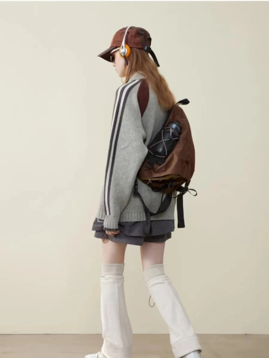 New Y2k Portable Light Nylon Crossbody Bag Trendy Rucksack Travel Shoulder Bag Casual knapsack Outdoor Sports Unisex Chest Packs