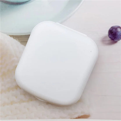 1pcs Mini Square Contact Lens Case with Mirror for Women Colorful Lens Box Eye Container Lovely Travel Kits Badiee Stylez